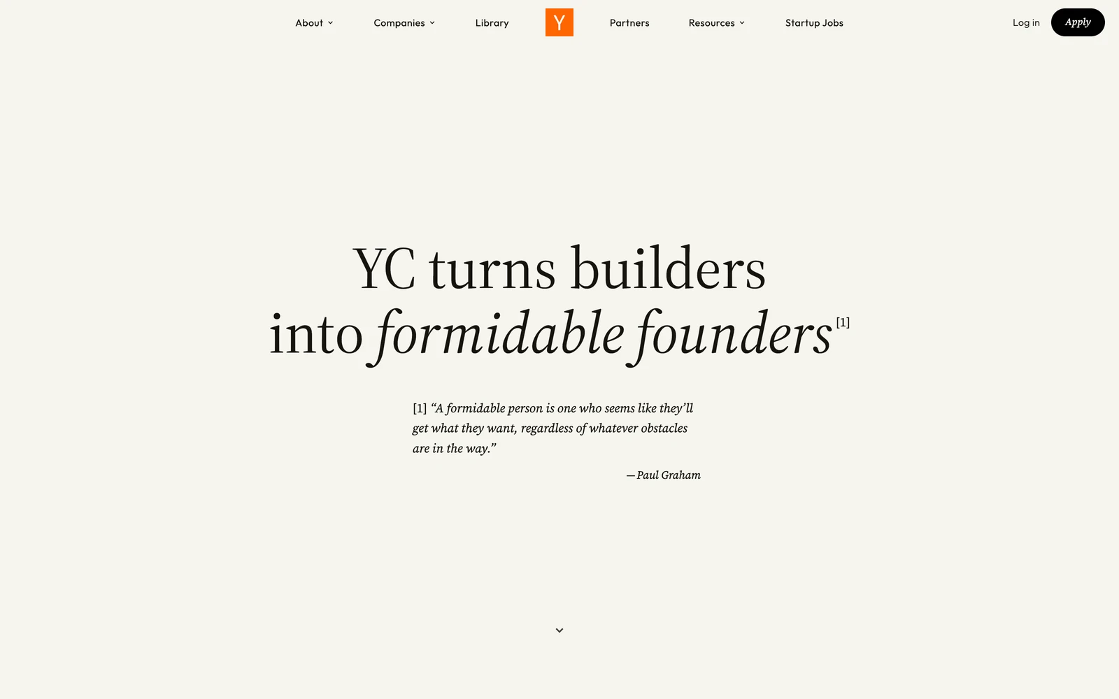 Top screenshot of YCombinator.com