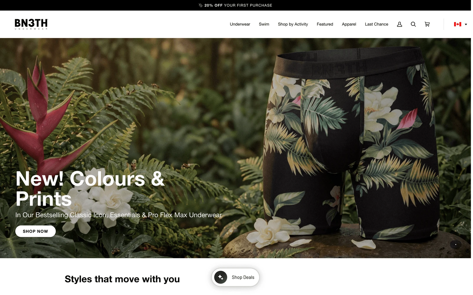 Top screenshot of BN3TH.com