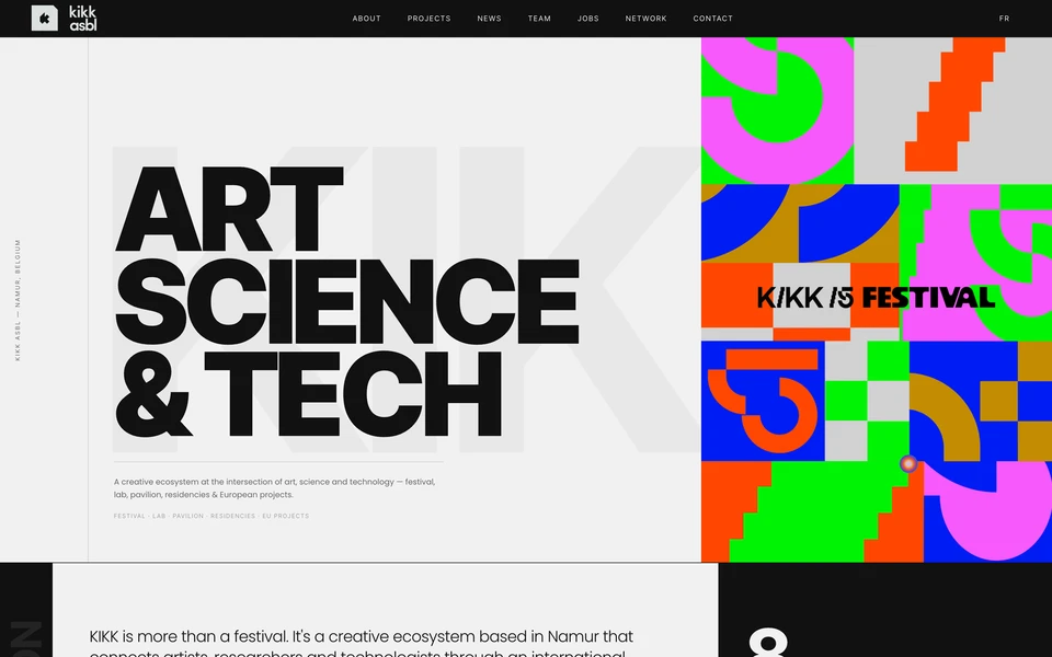 Screenshot of KIKK.be