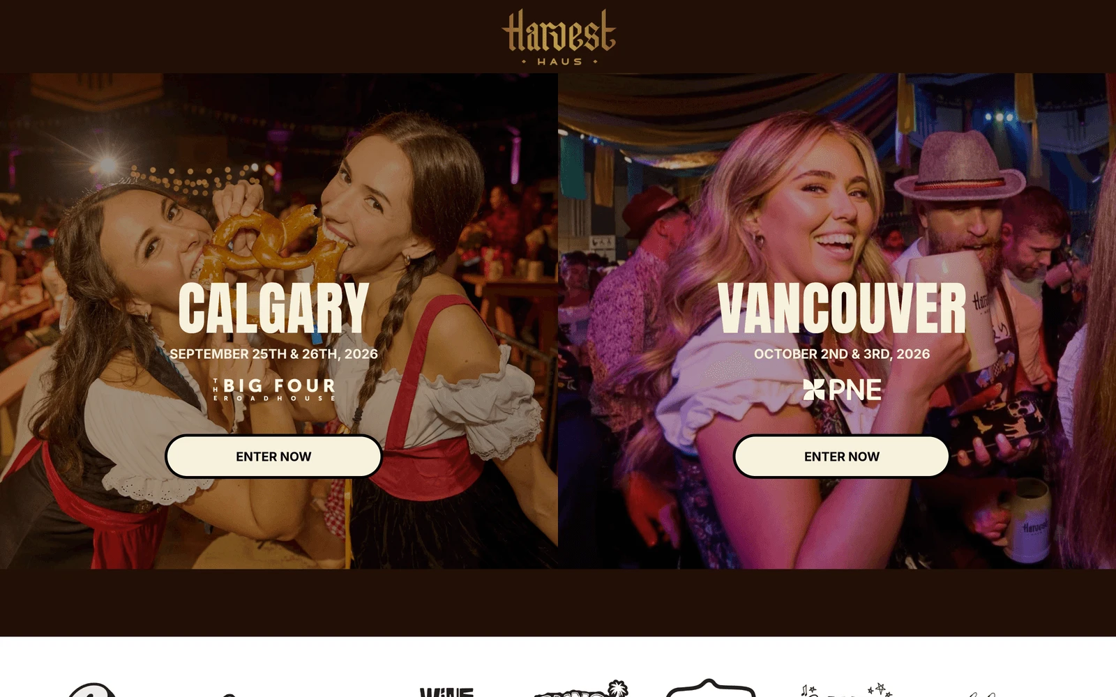 Top screenshot of HarvestHaus.com