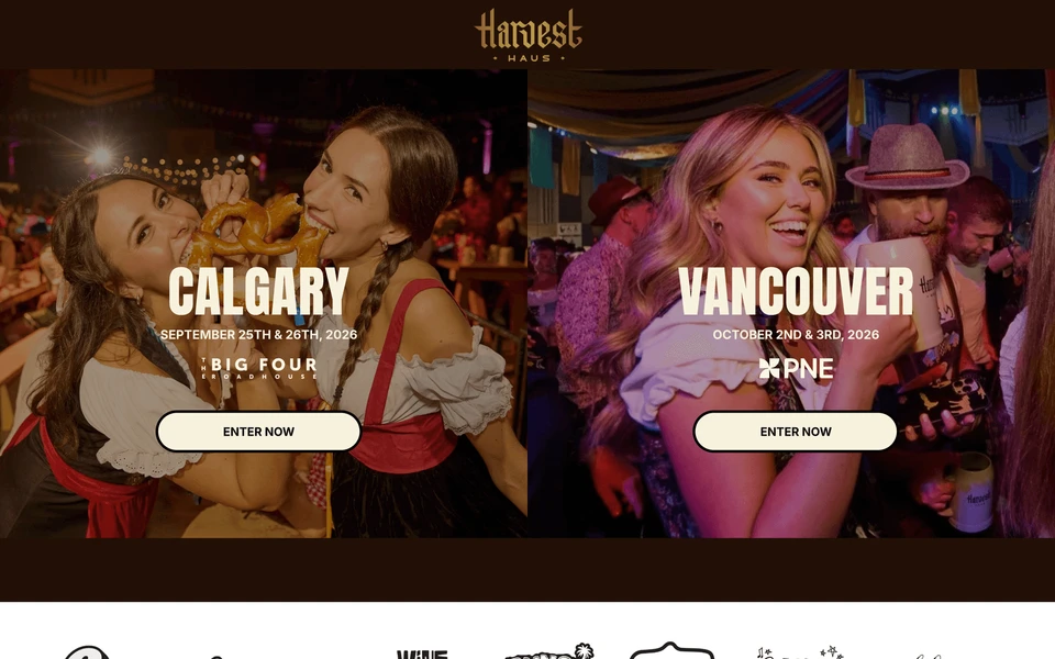 Screenshot of HarvestHaus.com