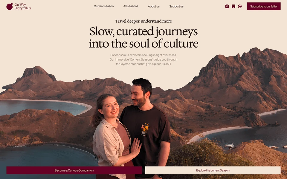 Screenshot of OnWayStorytellers.com