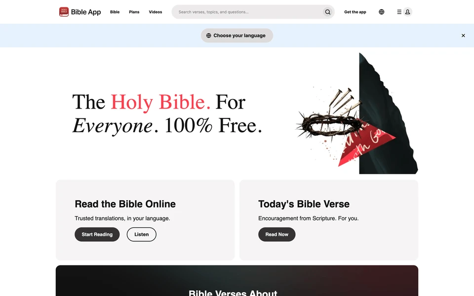Screenshot of Bible.com