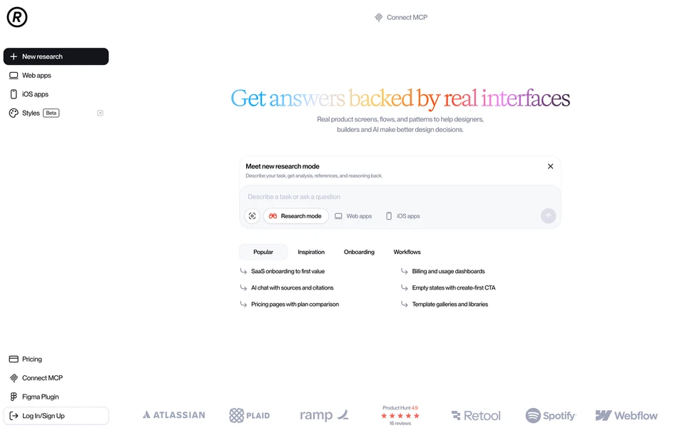 Screenshot of Refero.design