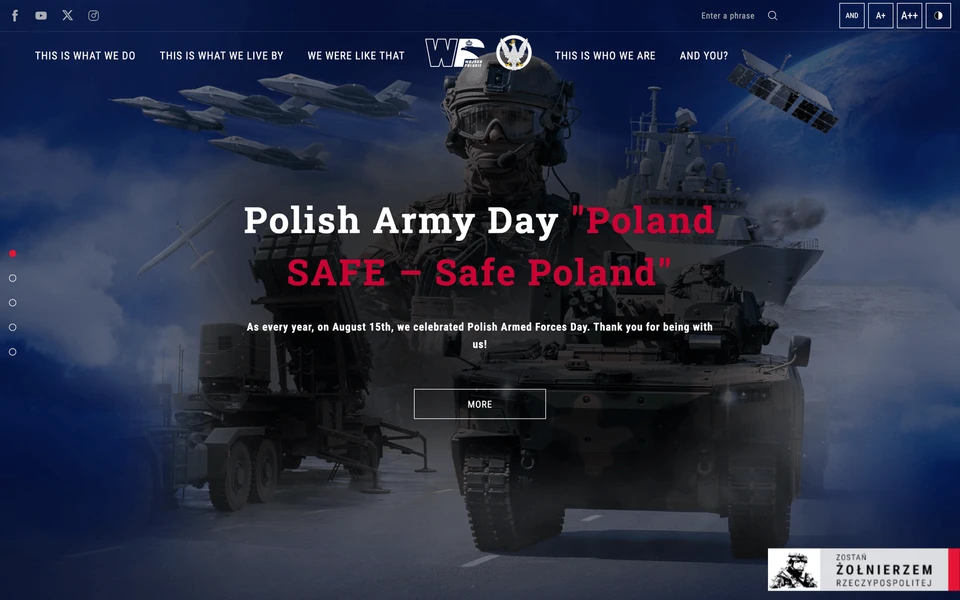 Screenshot of Wojsko-Polskie.pl
