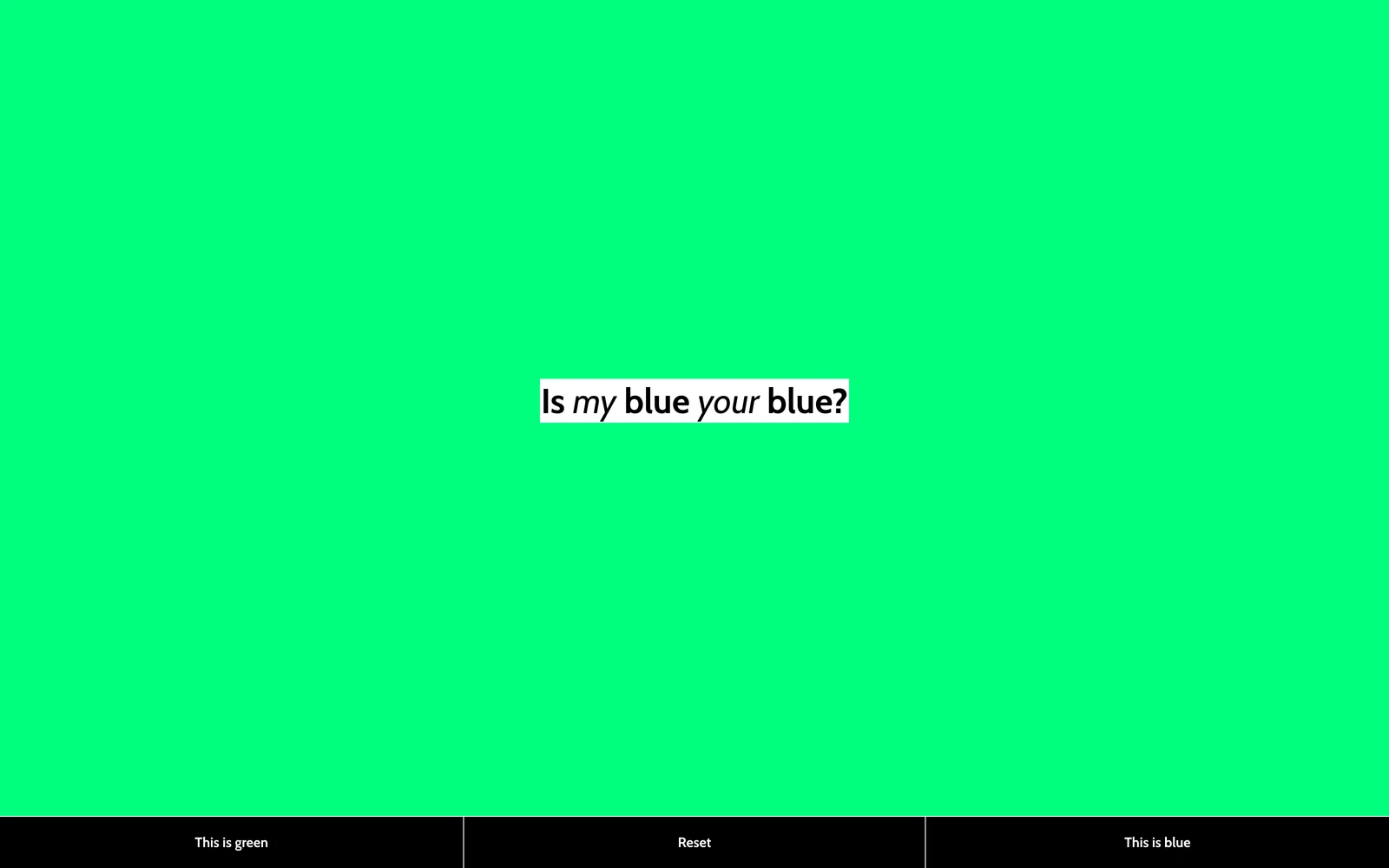 Top screenshot of IsMy.Blue