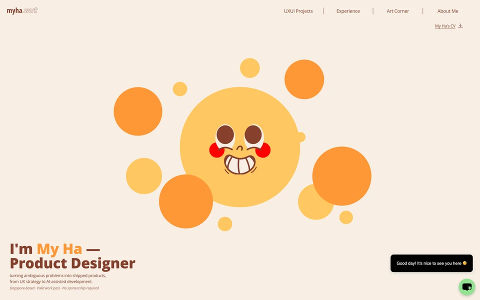 Screenshot of Myha.work