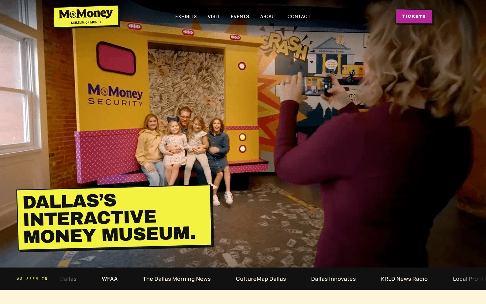 Top screenshot of MuseumOfMoney.com