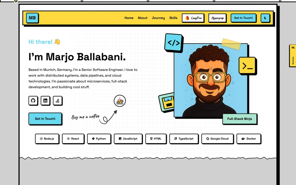 Screenshot of MarjoBallabani.me