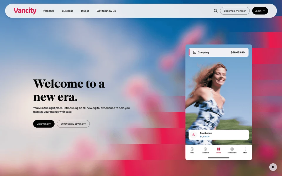 Screenshot of Vancity.com