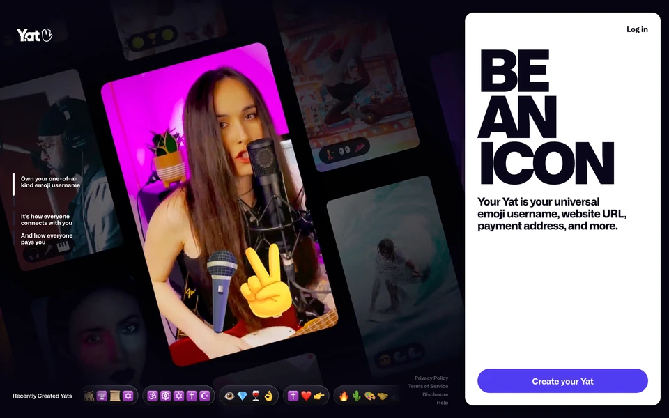 Screenshot of Y.at