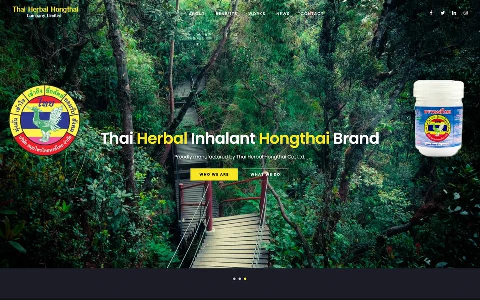Screenshot of ThaiHerbalHongthai.com