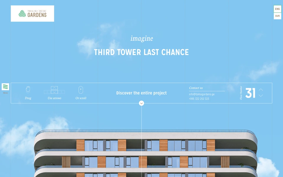 Screenshot of TbilisiGardens.ge