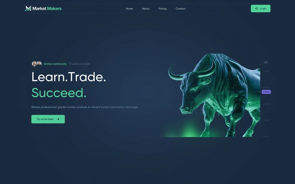 Screenshot of MarketMakers.trade
