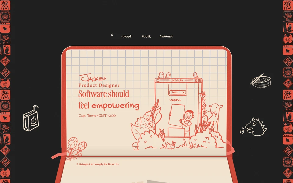 Screenshot of JackieZhang.co.za