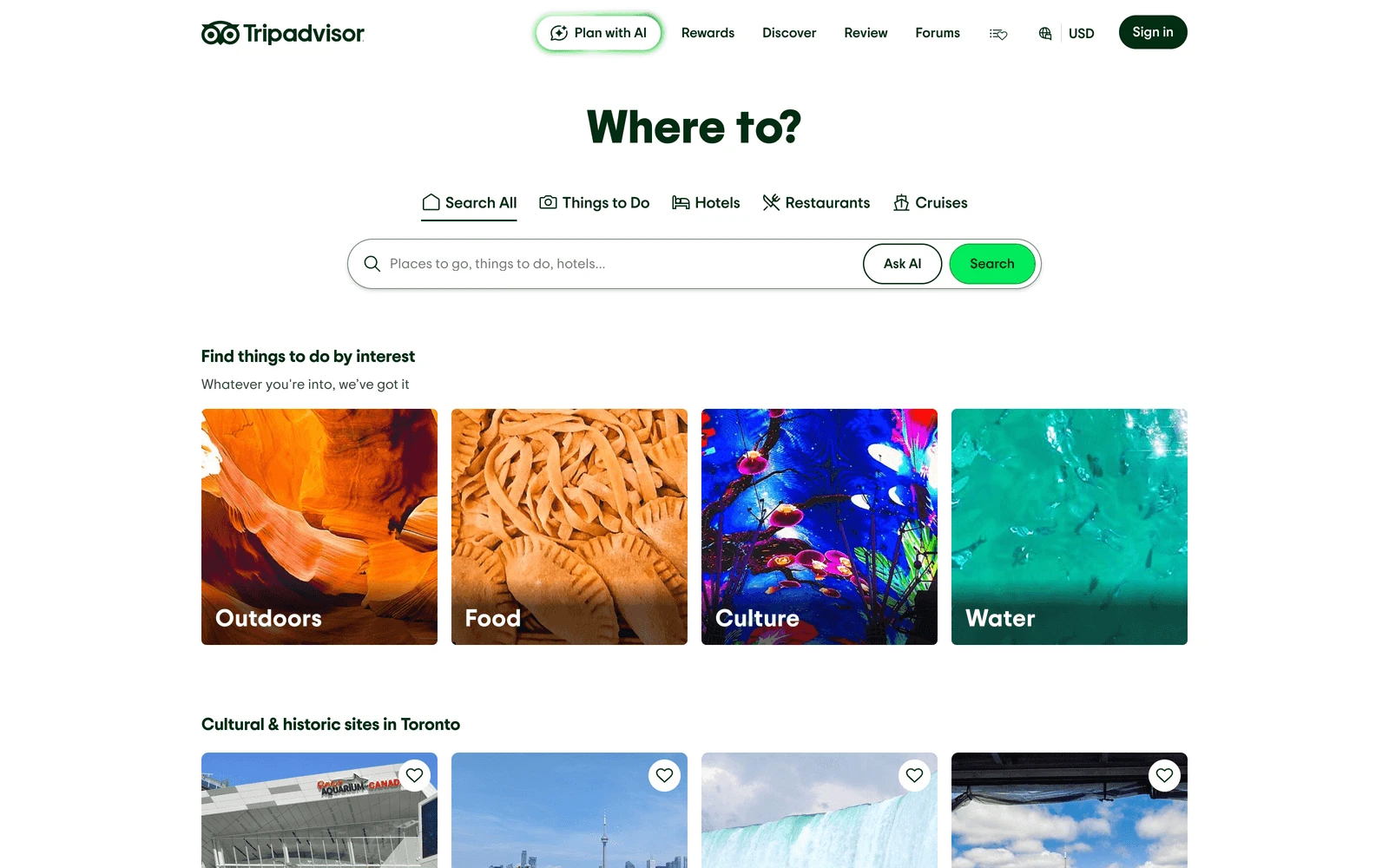 Top screenshot of Tripadvisor.com