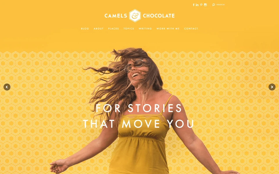 Screenshot of CamelsAndChocolate.com