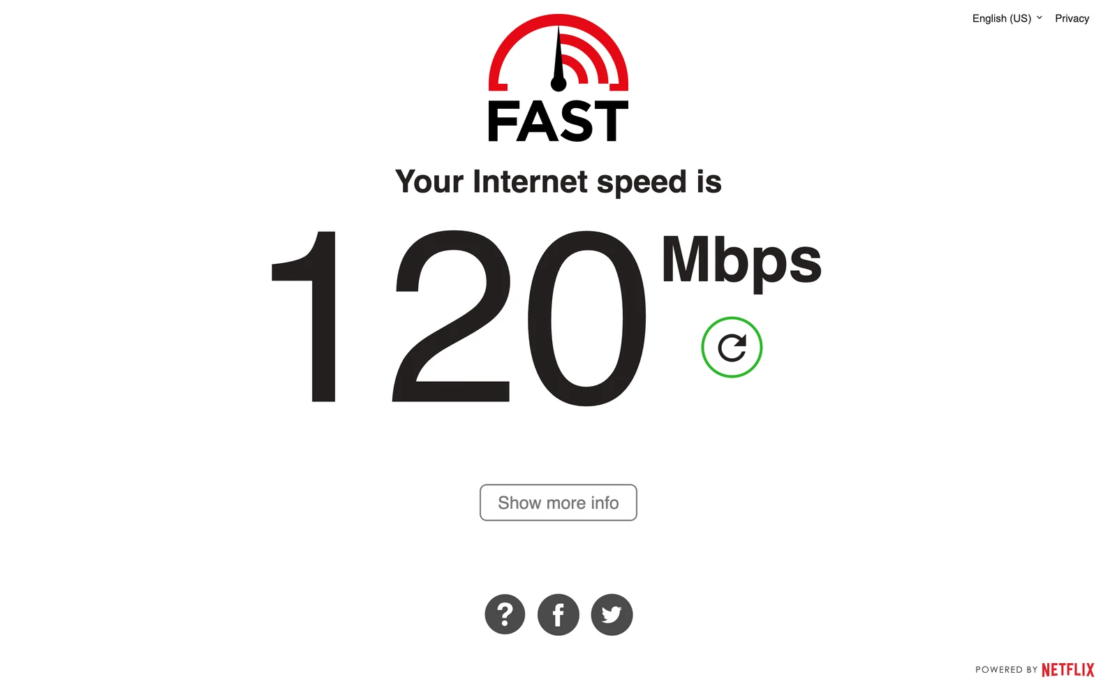 Top screenshot of Fast.com