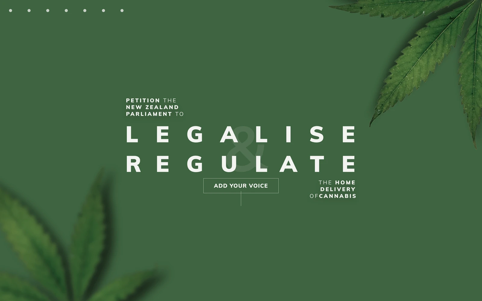 Top screenshot of LegaliseWeed.co.nz