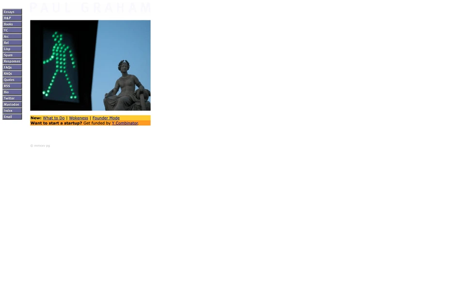 Screenshot of PaulGraham.com