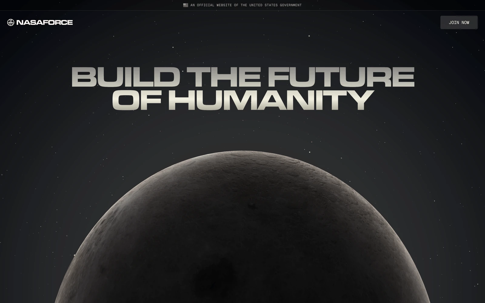 Top screenshot of NASAForce.gov
