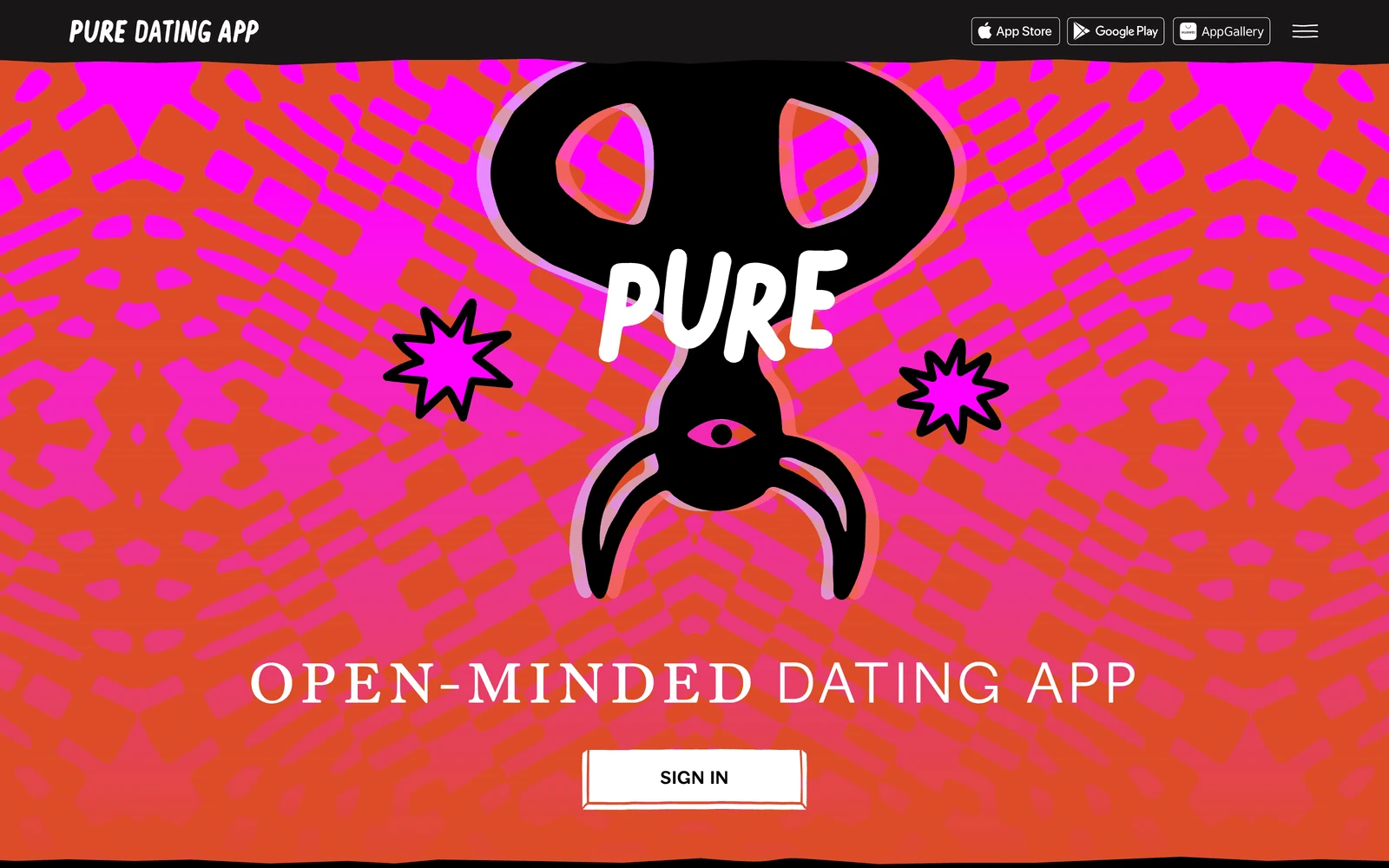 Top screenshot of Pure.app