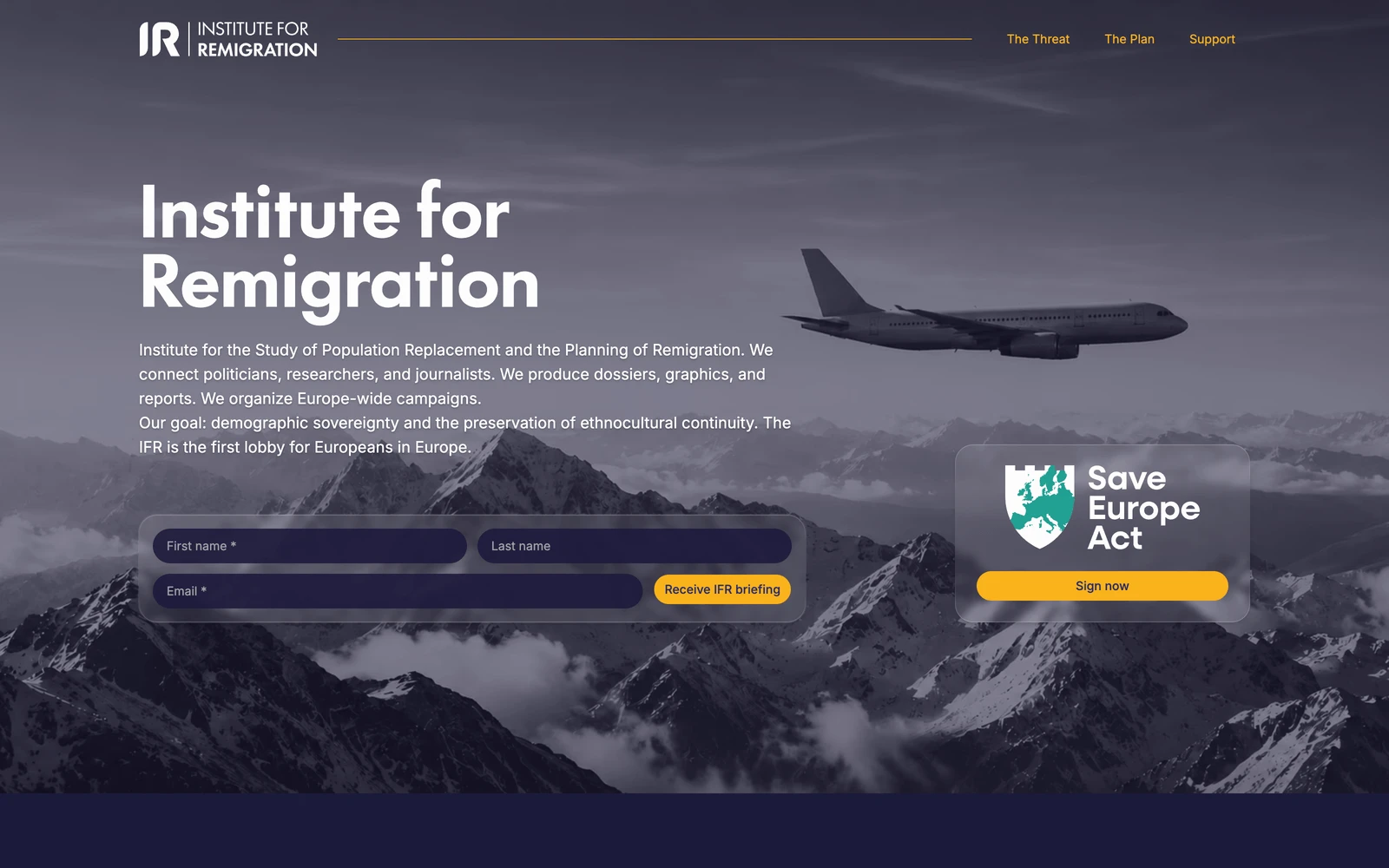 Top screenshot of Remigration-Institute.com