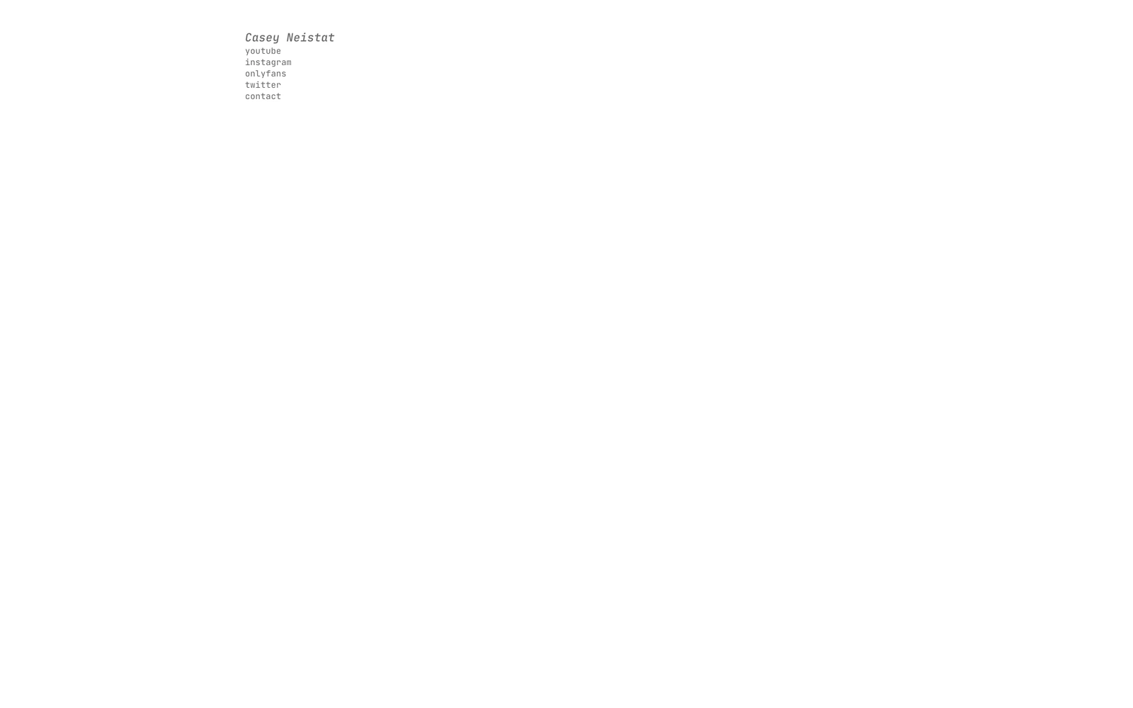 Top screenshot of CaseyNeistat.com