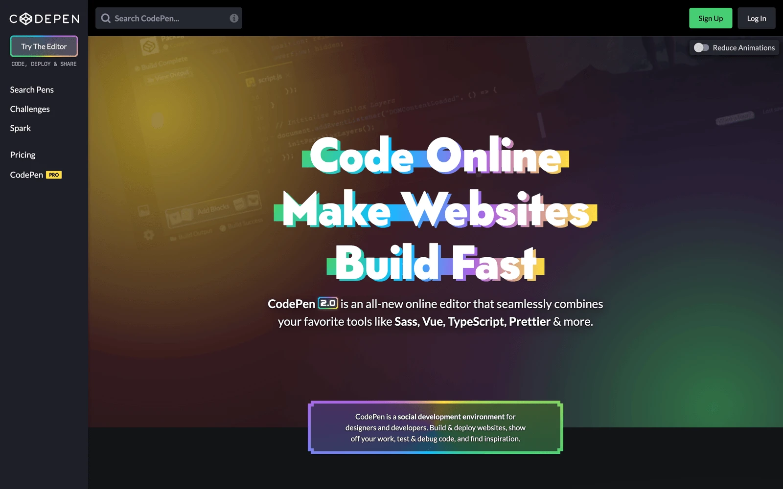 Top screenshot of CodePen.io