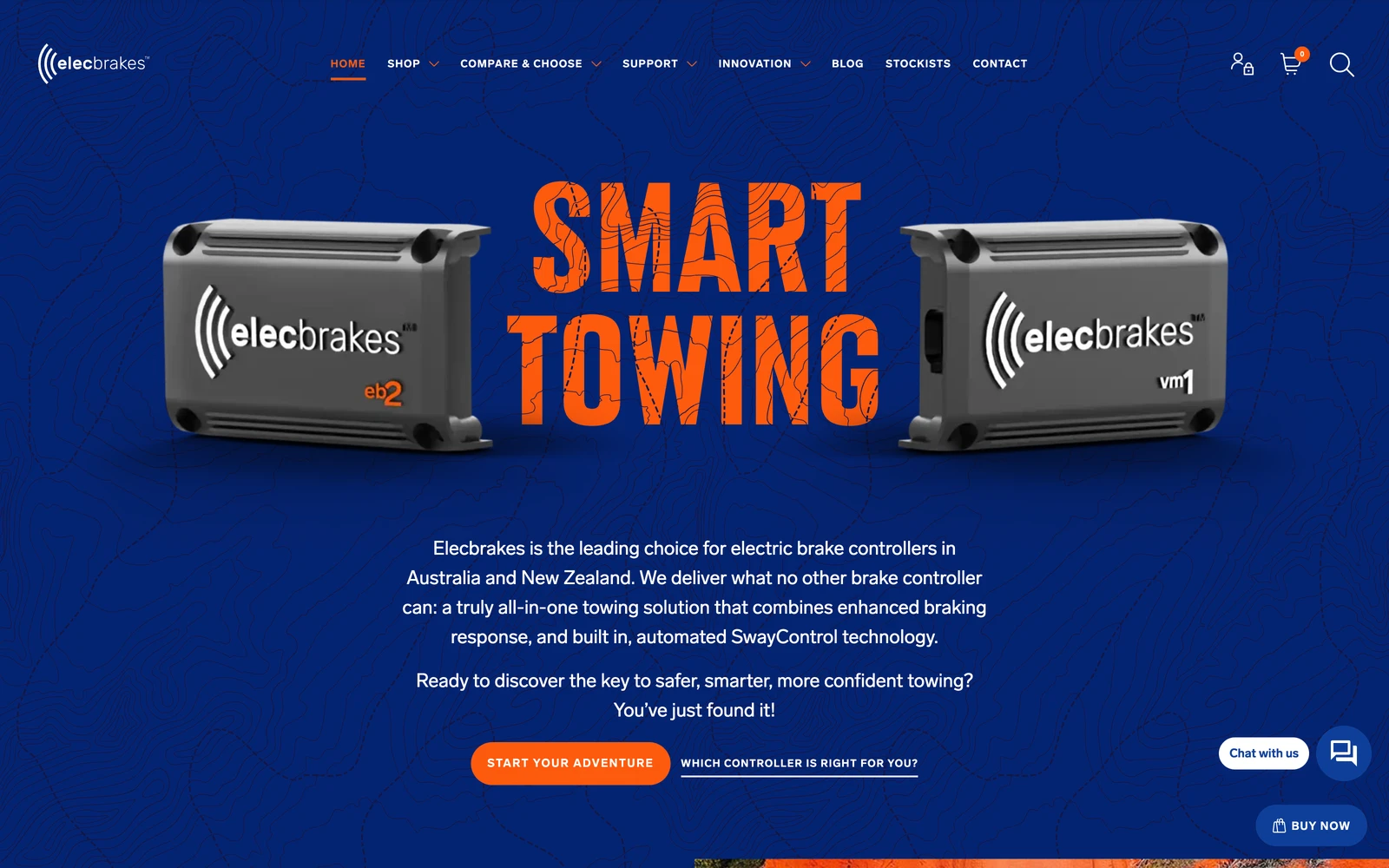 Top screenshot of Elecbrakes.com