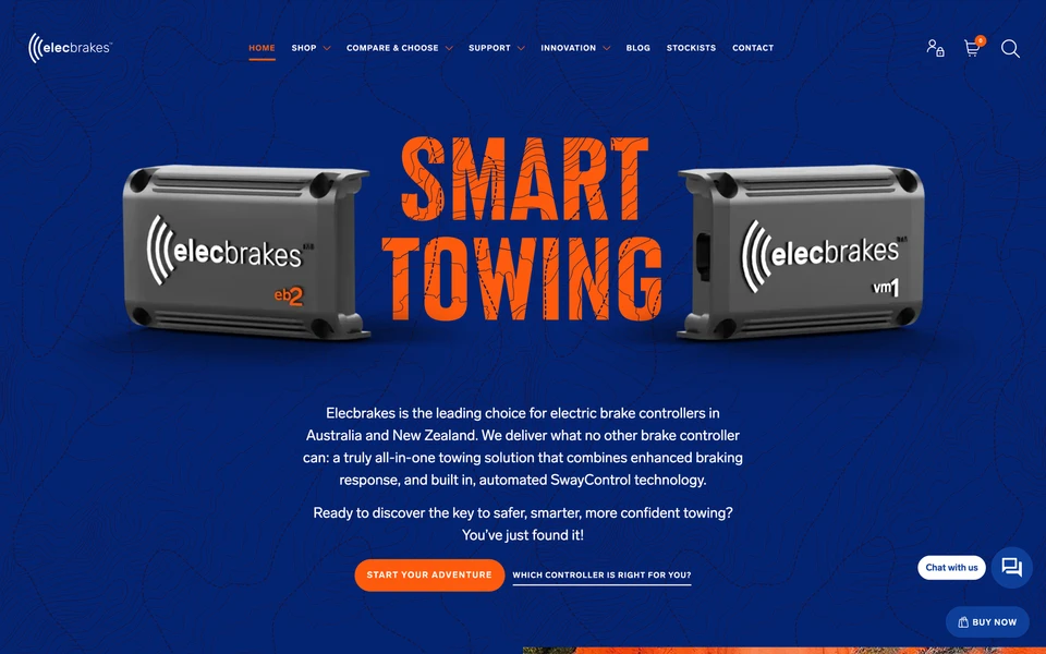 Screenshot of Elecbrakes.com