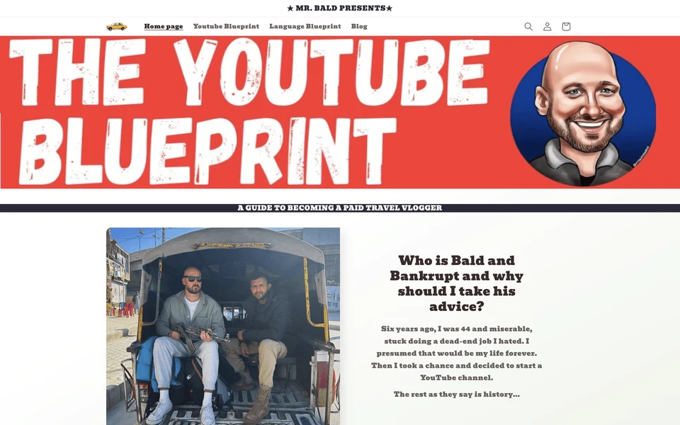 Screenshot of MrBaldAndBankrupt.com
