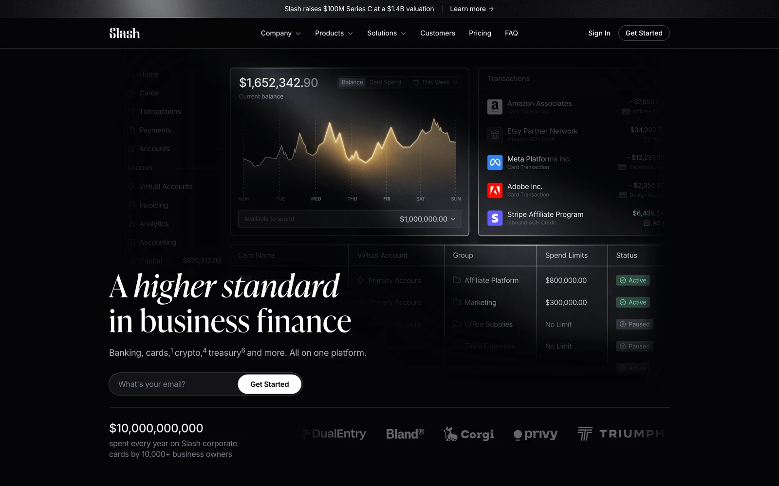 Top screenshot of Slash.com