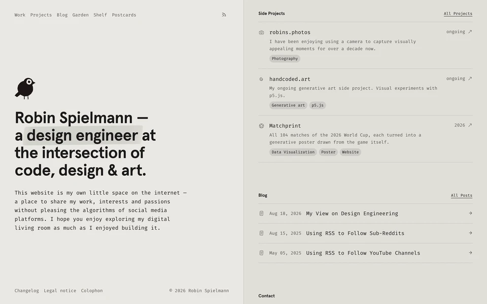 Screenshot of IAmRob.in