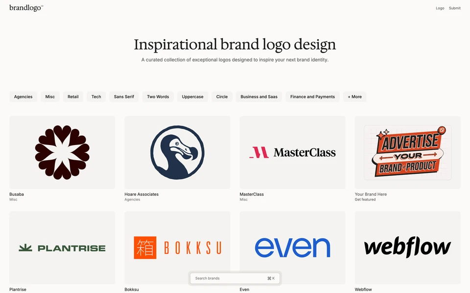 Screenshot of BrandLogo.co
