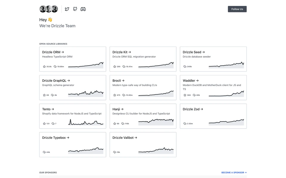 Screenshot of Drizzle.team