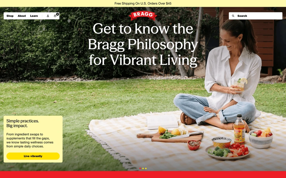 Screenshot of Bragg.com