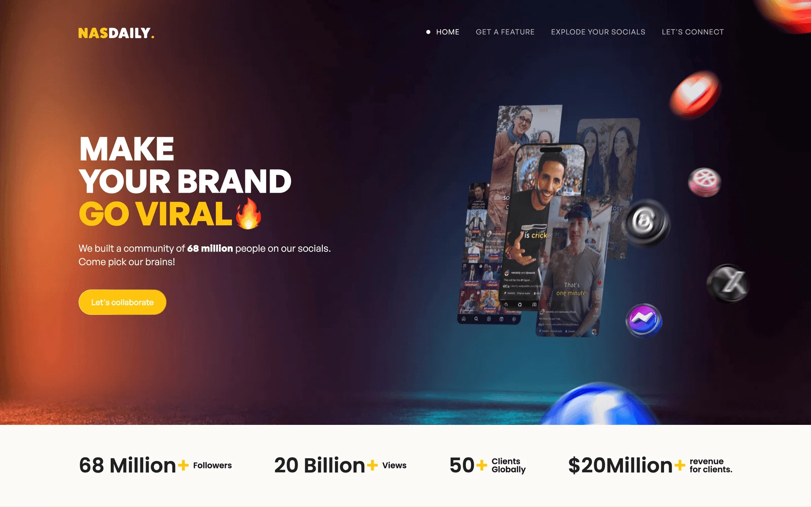 Top screenshot of NasDaily.com