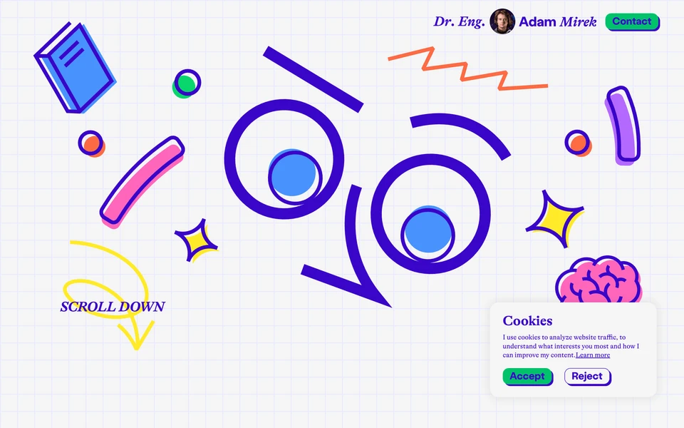 Screenshot of AdamMirek.pl