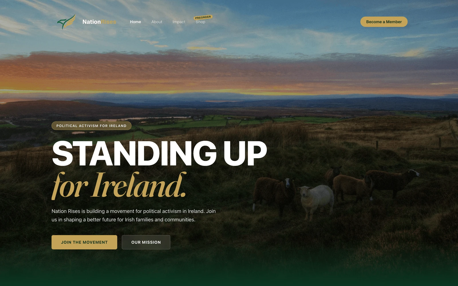 Top screenshot of NationRises.com
