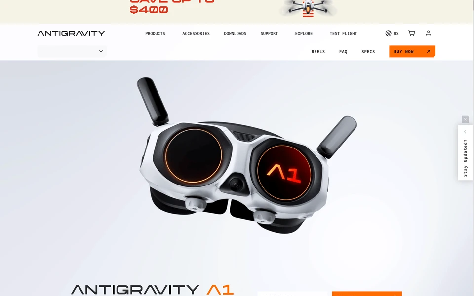 Screenshot of AntiGravity.tech