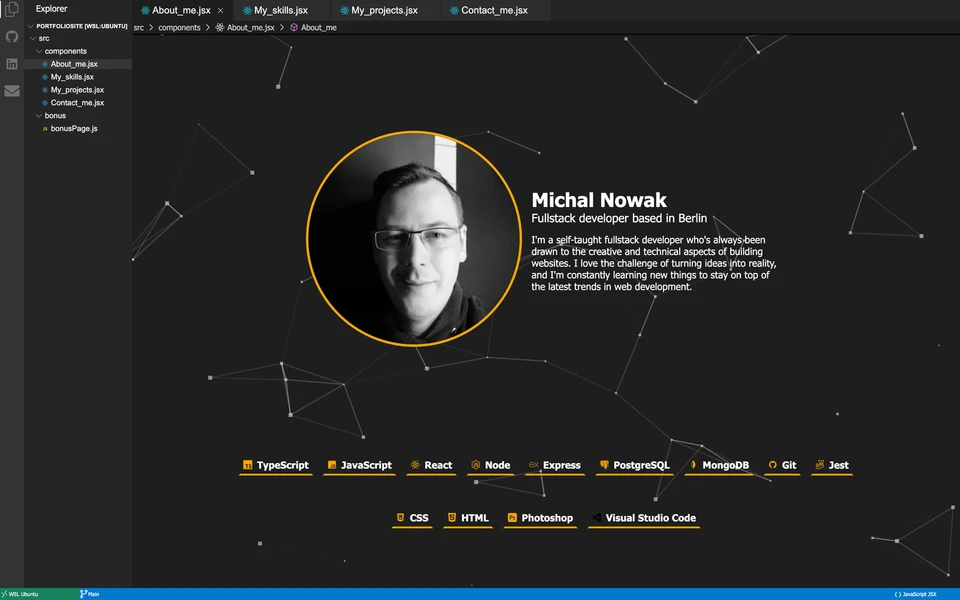 Screenshot of MNowak.netlify.app