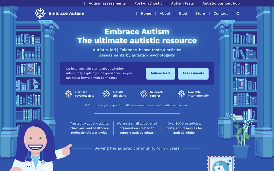 Screenshot of Embrace-Autism.com