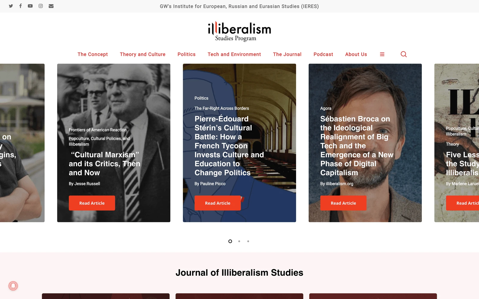 Top screenshot of Illiberalism.org