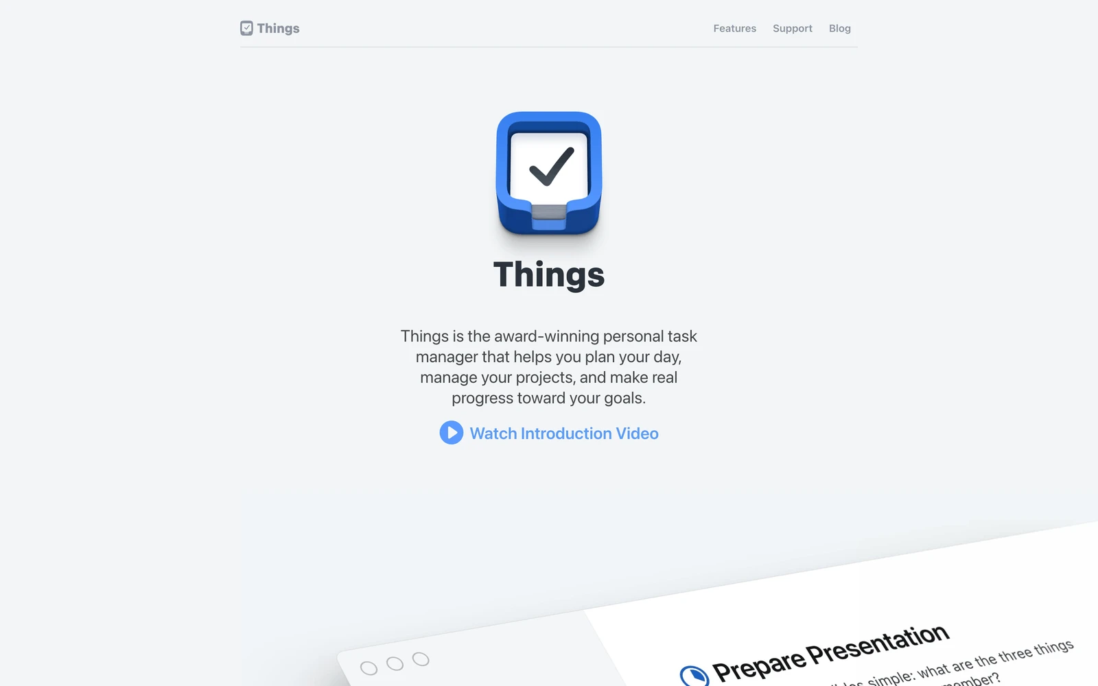 Top screenshot of CulturedCode.com Things