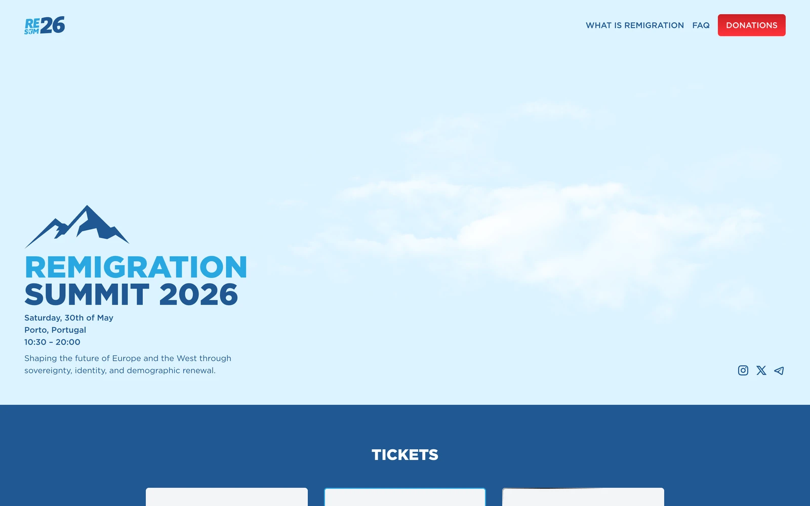 Top screenshot of RemigrationSummit.com