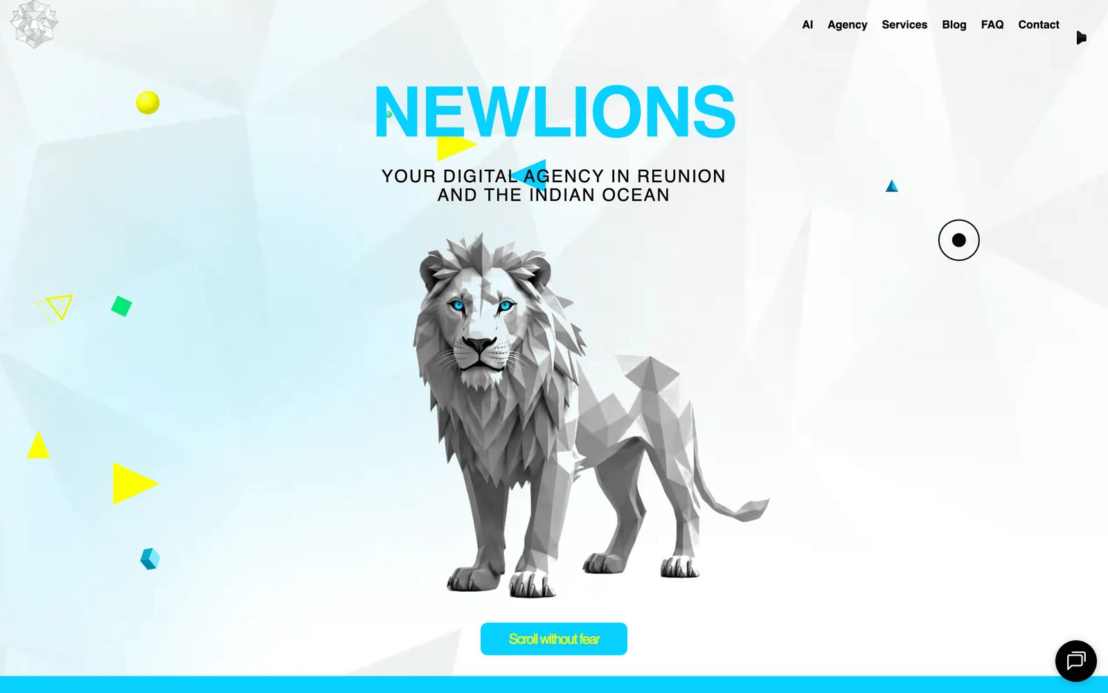 Top screenshot of Newlions.fr