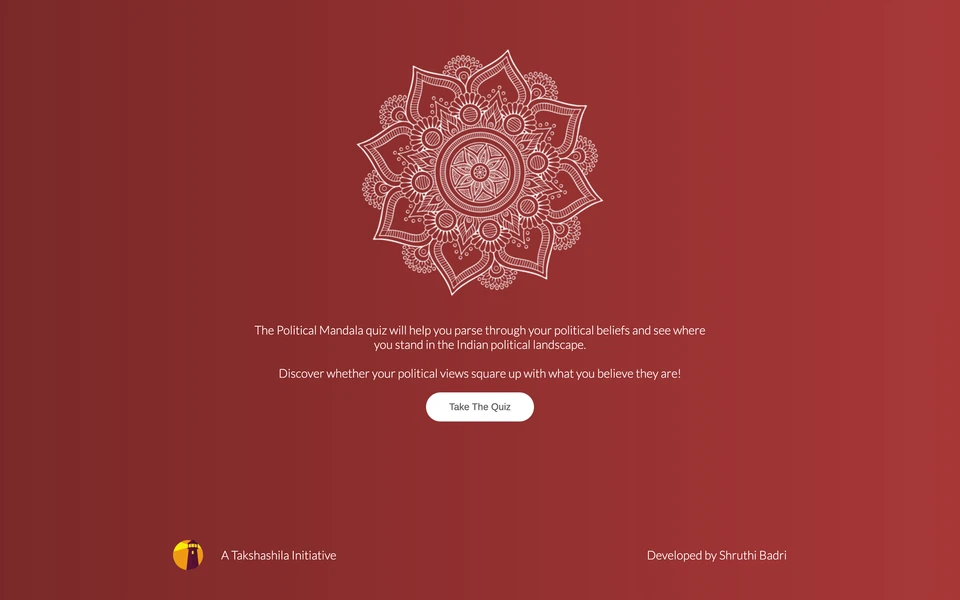 Screenshot of PoliticalMandala.in
