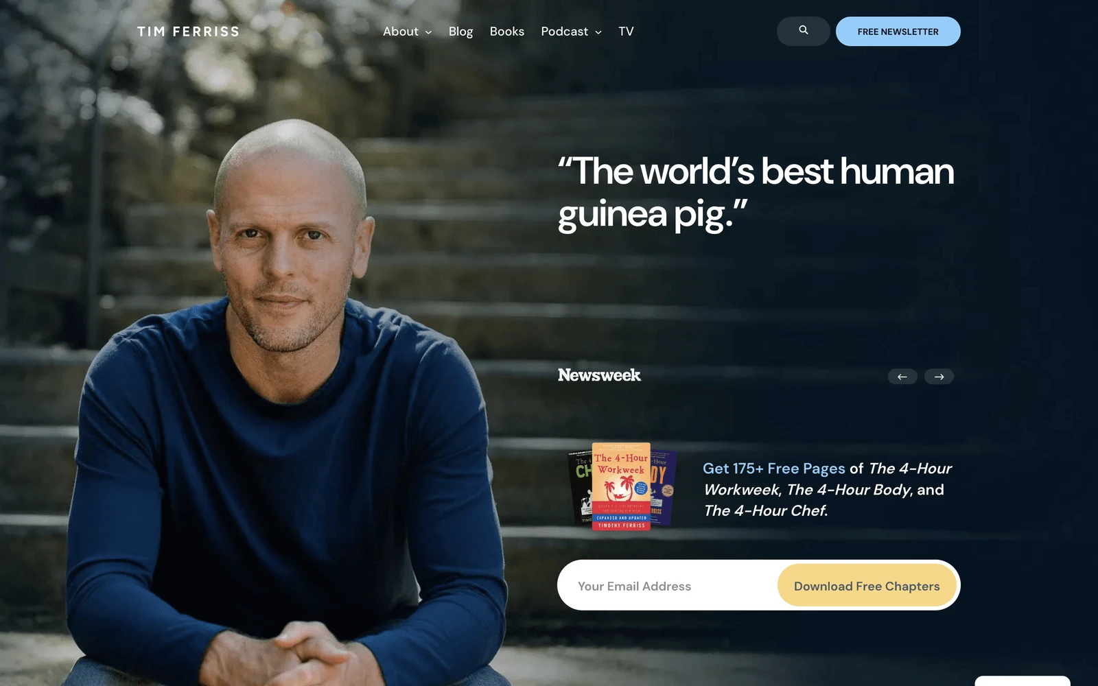Top screenshot of Tim.blog