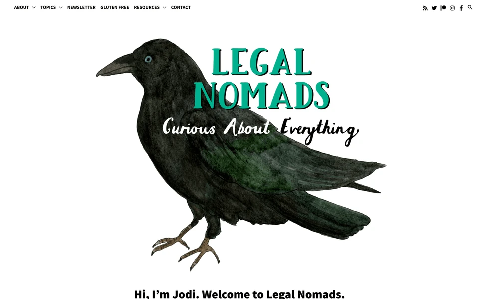 Screenshot of LegalNomads.com